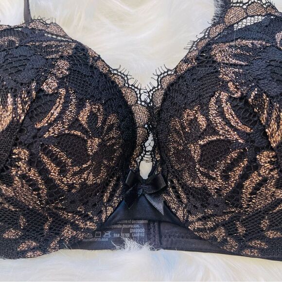 Maidenform Floral Lace Love The Lift Push Up Bra 34A - Picture 2 of 6